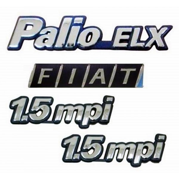 Kit Emblemas Palio ELX 1.5 96 a 99